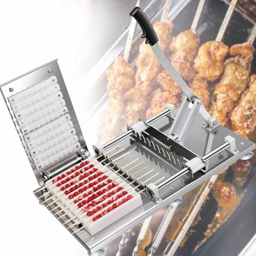 Brochette Manuelle, Brochettes D'agneau En Acier Inoxydable Et Brochettes De Bambou, Machine à Brochette Multifonctionnelle Pour Barbecue Domestique, Machine à Brochette Manuelle, Machine à Brochette