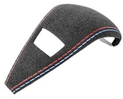 SYFCSEW Schaltknauf-Abdeckung, Kompatibel Mit BMW G20 G21 G22 G23 G26 G42 X3 G01 X4 G02 Z4 G29, Hergestellt Aus Performance-Zubehör for Den Innenraum des Autos(9002 Black ABS)