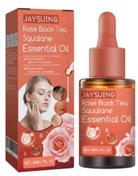 Huile de rose pour le visage - Huiles bio pour le visage - Réduit les rides et ridules - Raffermit la peau - Hydratation - Renforce la peau - 30 ml - HtY852 - Rouge - 10,5 cm