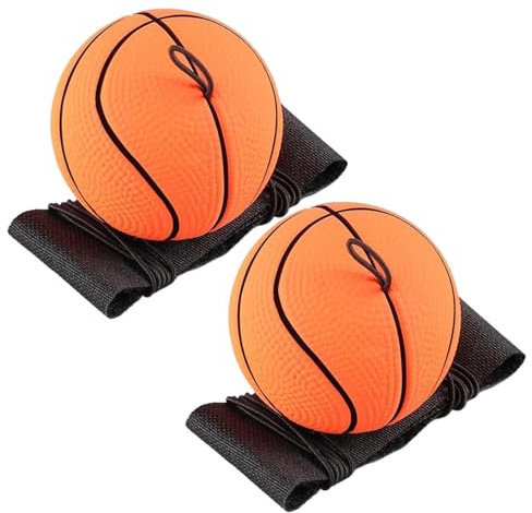Palli di ritorno del polso sportivo, palla di rimbalzo in gomma da 2 pc su una corda elastica, palline da polso rimbalzante da 60 mm/2,4 pollici, esercizio efficace per il polso e gioca per bambini a