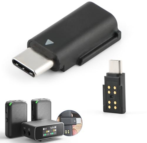 TGHongKy Adattatore USB-C Telefono per DJI Mic Connettore Type-C OEM per DJI Mic Adattatore Smartphone/PC/Mac per Ricevitore DJI Mic (1a Generazione)