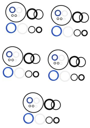 UKCOCO 50stücke Hochtemperatur Reparaturset Für Kfz Teiliges Dichtungsring Kit Für Öl Und Fahrzeugwartung Robuste Ersatzdichtungen Für Sichere Handhabung Und Zuverlässige Nutzung