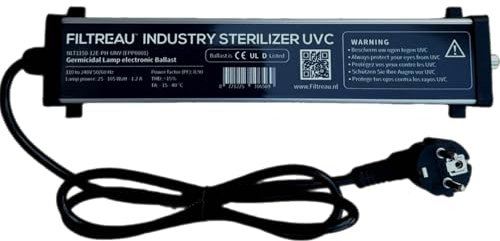 Koi- und Bonsaipark Herdecke Amalgam Tauch UVC in 25-42-55-75-105 Watt Teichklärer in Industriequalität- Komponenten für UVC Tauchstrahler- Ersatzset für Air-Aqua Super UV- (Vorschaltgerät)