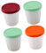 MAGICLULU Lot De 4 Boîtes De Conservation En Pp En Forme De Crème Glacée Avec Couvercles À Ouverture Pour Un Accès Facile