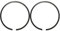 AOIUU 2 fasce elastiche for pistone adatte for motosega S-t-i-H-L MS180 MS171 MS181 018 MS 180 171 181, ricambio da 38 mm x 1,2 mm.