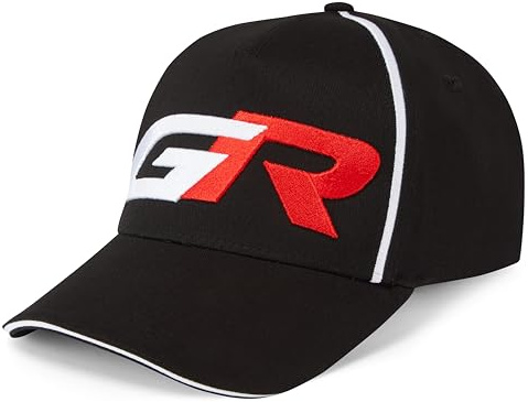 Toyota Gazoo Racing, Offizielle 2025 World Rally Merchandise, Team-Baseballkappe, Schwarz, Rot, Weiß, Schwarz/Rot/Weiß, Einheitsgröße
