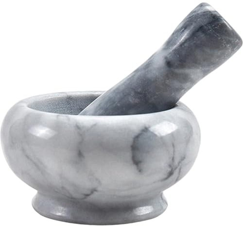 Abbdbd Marmor-mörser- Und Stößel-Set, Marmor-mahlschüssel, Kräuter- Und Gewürzmühlen Zum Mahlen Und Zerkleinern, Unverzichtbar Für Die Küche