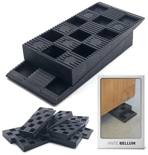 Ante bellum Lot de 100 Cales d'Espacement en Plastique – Cales de Montage pour Sols, Fenêtres et Portes, Alignement et Montage, Adaptées aux Travaux de Bricolage et Montage de Meubles