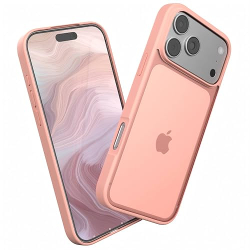 EAZY CASE - Outdoor Hülle für iPhone 17 Pro Max hochwertige Matte Schutzhülle mit Ultra Aufprallschutz [Samtweiche Haptik] Stoßfest und Kratzfest Handyhülle mit Kameraschutz - Rosa