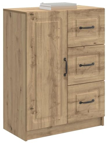 vidaXL Sideboard Artisan-Eiche 66 x 34,5 x 87 cm Holzwerkstoff