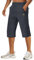 TACVASEN Herren Kurze Cargohose 3/4 Schnelltrocknende Shorts Wanderhose mit Reißverschlusstasche, Dunkelgrau, 38