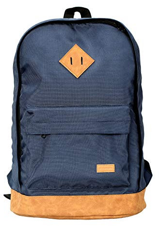 Promate DRAKE-2.BLUE, Laptop-Rucksack im Retro-Stil mit mehreren Aufbewahrungsmöglichkeiten und Wasserbeständigkeit. Große Kapazität 15,6 Zoll.