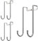 Dalanpa Over Door Hook S Shaped Heavy Duty for Hanging - Single Hook Loads up to 50lbs for Kitchen, Bathroom, Bedroom and Office - Pack of 3