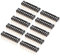 sourcing map 10 Pcs Black DIP Switch 1-10 Positions 2.54mm Pitch for Circuit Breadboards PCB