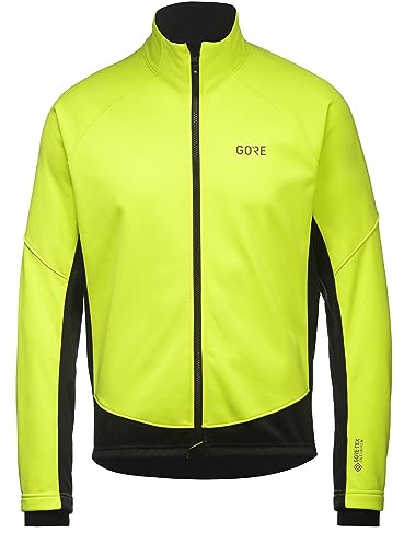 GOREWEAR C3 GORE-TEX INFINIUM Veste Thermique Homme, Veste de Cyclisme Softshell Coupe-Vent avec Doublure en Polaire pour les Jours Froids