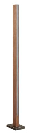 Lucande LED Stehlampe Holz dimmbar, Lichtsäule Wohnzimmer 151,5 cm, LED Stehleuchte, Standleuchte Schlafzimmer, Esszimmer, Büro Wohnzimmerlampe