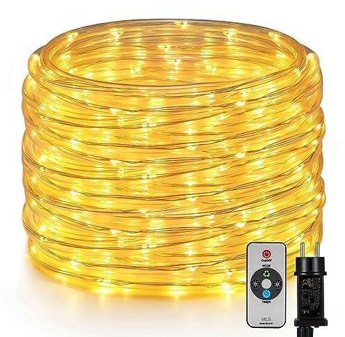 OxyLED Tube Lumineux, 20M 300 LED Guirlande Lumineuse Tube IP44 étanche 7 Modes d'éclairage Tuyau de Intérieures et Extérieures, Décoration Fête/Mariage/Noël