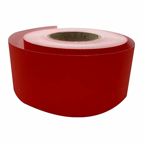 3 Ace Crafts Straight Edge Paper Border Roll (Scarlet) 48mm x 50 Meters, Jumbo, for Drawing, Painting, Sketches, Backdrop, Schools, Office, Nurseries, College, Artists, Poster, Notice Boards