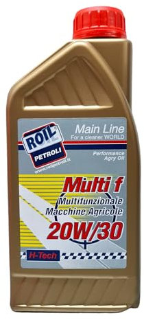 1 Litro di Roil Multi F 20W/30 - Olio Multifunzione per TRATTORI, Macchine AGRICOLE, Attrezzi da Giardinaggio