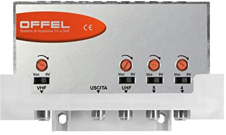 Breitband-Zentraleinheit Verstärker Antennenverstärker für den Außenbereich, geeignet für kleine Empfangsanlagen Offel 24-048 LC4/20 V-4-5-U