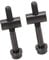 Alomejor Bike Seatpost Screw 2 PCS Titanium Bolts Bicycle SeatPost Fixed Bolt M5 40mm for Bicycle Seat Tube(black)