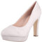 Elara Damen Pumps Plateau Chunkyrayan E22360 Grey-40