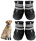 Dricar Hundeschuhe Pfotenschutz, 4 Stück Atmungsaktive Hunde Schuhe Outdoor Sommer, Anti-Rutsch Hundestiefel mit Rutschfester Sohle für Kleine, Mittlere und Große Hunde, Schwarz S