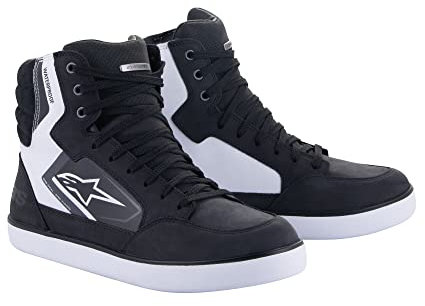 Alpinestars J-6 Scarpe da moto impermeabili uomo (nero/bianco/grigio), 11,5=(45)