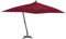Tidyard Ombrellone,Parasole,a Sbalzo,Rosso,Palo,in Legno,300x400 cm,3x4 m,Ombrellone da Sole,Decentrato,Ombrellone da Giardino,Ombrellone da Esterno,Patio,Terrazzo,Piscina,Spiaggia,Mare