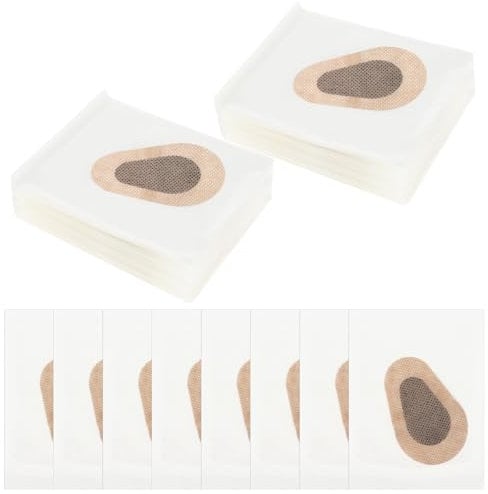 Telooco 40 Pièces Masques pour les Yeux Autocollants Cache Yeux Coussinets pour Yeux Jetables et Respirants pour Filles Garçons Adulte Masque pour les Yeux