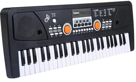 49 Keys USB Electric Piano With Microphone Digital Music Keyboard 16 Tones 8 Rhythms 6 Demo Songs Keyboard Piano for Beginner