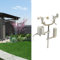 Topyond WLAN Wetterstation Funk mit Außensensor, Innen Und Ausen,Außenthermometer, Wetterstation Mit Regenmesser Und Windgeschwindigkeitsmessung,Wettervorhersage für Haus, Garten