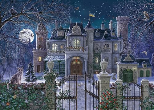 Ravensburger Puzzle 12000505 - Die Weihnachtsvilla - 1000 Teile Puzzle für Erwachsene und Kinder ab 14 Jahren, Weihnachtspuzzle