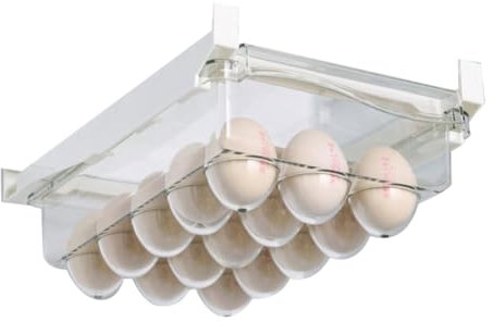 Lrtzizy Fridge Organizer Egg Refrigerator Storage Rack Under-Shelf Refrigerator Drawer Box -Keeping Kitchen Organizer A Easy Install Easy to Use