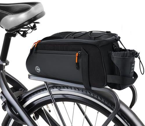 Ertisa Sac de Rangement arrière pour vélo, 8L Vélo Sacoche Porte-Bagages Imperméable Sacoche de Coffre de Siège Arrière de Bicyclette Multifonction Rangement Sac à Vélo Accessoires pour vélos pour MTB