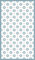 DobleUve Estudio Tapis Vinyle 34 | Bleu | 50x100 cm | Tapis Cuisine | Tapis de Salon Antidérapant Antifongique Ignifuge | Tapis Enfants | Tapis Bain PVC | Tapis PVC