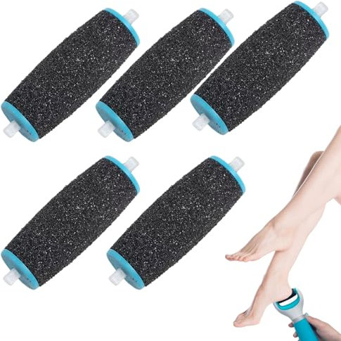 5 Pièces Rouleaux de Remplacement pour Pedicure Pied Electrique, Scholl Velvet Smooth, Recharge de Tête, Soins des Pieds Sains