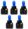 SOFOC-T5 (Rillensockel) 37 74 Halogen Mini Glühbirnen Für Auto Innenraumbeleuchtung Seitenmarkierungsleuchten Kennzeichenbeleuchtung etc 12V 5W Blau 5Stk