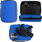 Navitech Blue Action Camera Hard Case - Compatible With WOLFANG 4K Action Camera 24MP WiFi GA200