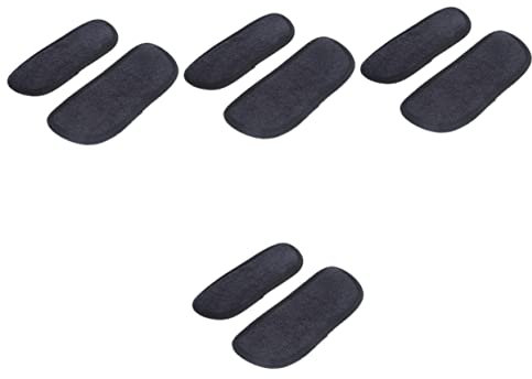 HOMSFOU 8pcs Water Absorbent Refrigerator Drip Catcher Pads Non-Slip Ice and Water Dispenser Protector Black Mats for Fridge Cleaning and Maintenance