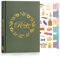 Lanpn A5 Journal de Recettes et blanc, Livre Cahier de Recettes Cuisine à Remplir, Carnet de Recette pour enregistrer vos propres recettes, Livre de Recette Vierge, Recipe Book Cookbook, Vert