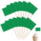 100 PCS Blank Toothpick Flag, Mini Flag Cupcake Sticks Small Flags On Sticks to Decorate for Toppers Cupcake Picks Cupcake Food Cheese Plate Appetizers
