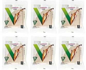 Hario V60 Papier-Kaffeefilter, Größe 02, natürlich, 600 ct