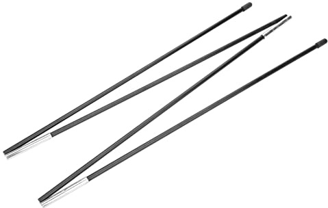Funien Poteau de Tente en Fibre de Verre, Tige Légère et Portable pour Tentes Doubles, Barres de Support avec élastique Haute Résistance, Kit de Cadres D'auvent Robustes avec 4