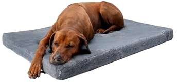 TrendPet VitaMedog - Viskoelastische Matratze Hundebett für Hunde grau 120x80x7 cm