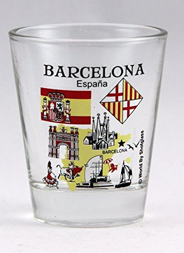Schnapsglas Barcelona Spanien Great Spanish Cities Collection