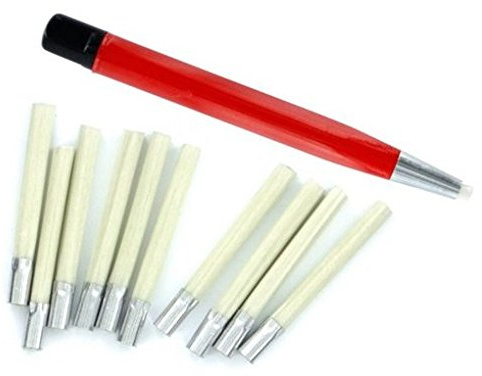 Glass Fibre Pen + 10 refils