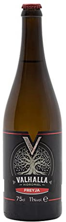 Hidromiel Valhalla Freyja | Bebida Ecológica, Botella De 75cl | Aromas A Frutos Rojos Como Grosella Y Cereza | Ideal Para Tapas Y Comidas Ligeras, Sin Gluten | Homenaje A Freyja Diosa Nórdica