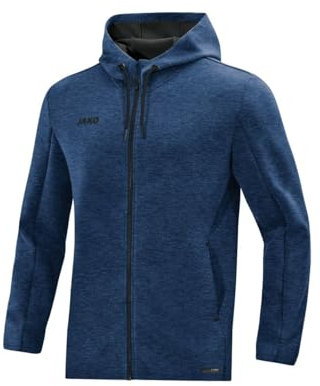 JAKO Damen Kapuzenjacke Premium Basics, Marine-Meliert, 44