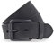Vanzetti Gürtel, Unisex Ledergürtel, gewachst, 40 mm breit, schwarz, 85 cm